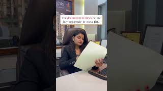 ✅ The documents to check before buying a ready-to-move flat?