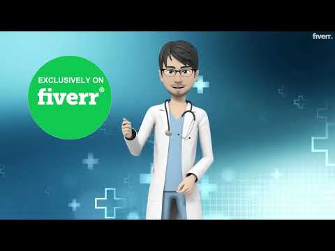 Create 3d character medical spokesperson medical presenter video