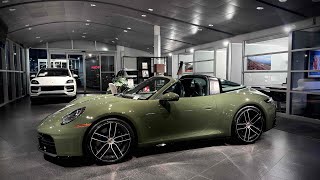 New 2026 Paint to Sample Nato Olive Porsche 911 Targa 4S | Walk Around | 
