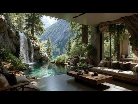 Spring Jazz ~ Relaxing Forest Coffee Shop Ambience & Smooth Jazz Music for Work and Study