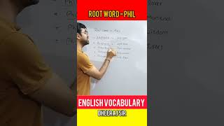 English Vocabulary by Dheeraj Sir | Root words Vocab #english #ssc #sscmathstricks