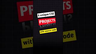 Real-time projects for CSE students with source code! .............. #shorts #coding #programming