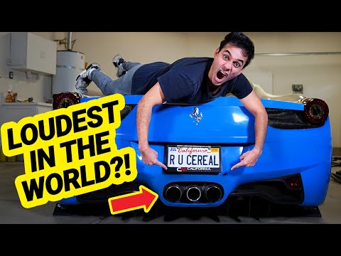 My STRAIGHT PIPED Ferrari 458 SOUNDS INSANE!