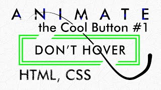 👍Cool Button Style When Hover [Button #1] || HTML , CSS