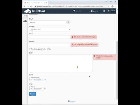 cPanel - How to create “Out of Office” auto respond