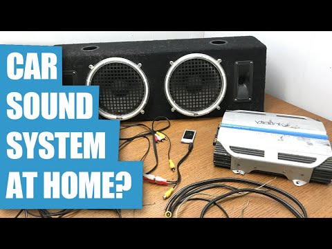 Hook Up A Car Sound System at Home with No Battery