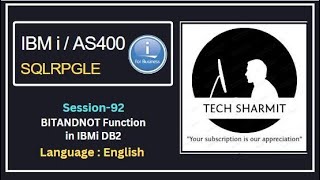 bitandnot function in db2 sql | SQLRPGLE | ibmi training | sqlrpgle as400 | db2 | ibmi db2 function