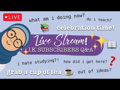1K SUBSCRIBERS LIVE STREAM 🎊 | Q&A and Chat ✨☕️