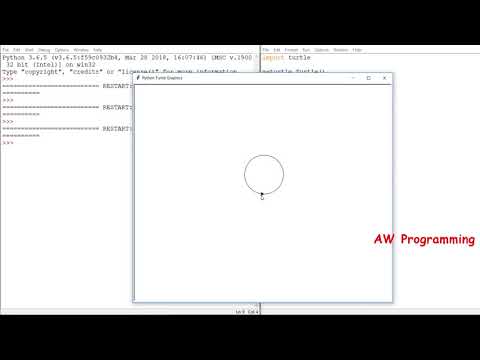 Making Circle In Python Using Python Graphics