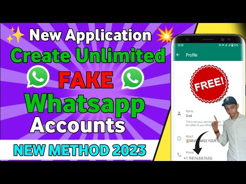 How to Create Free WhatsApp Fake Account 2023 | Fake WhatsApp Kaise Banaye 🤯| Whatsapp Free Number