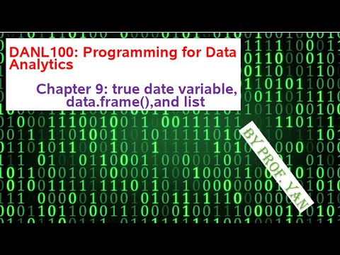DANL100, chapter9: Date variable, data frame, recycling rule, attach() , list(), unlist(),as.list()
