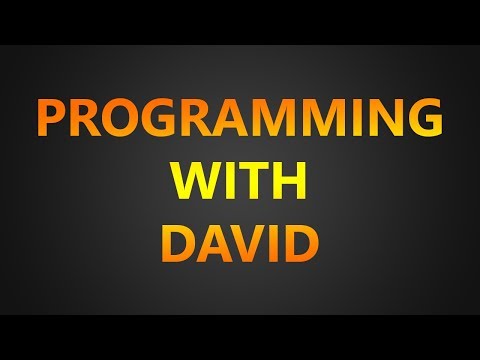 Programming with David Episode 1: Hello World Script in HTML