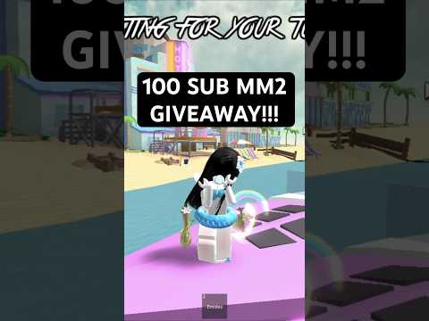 100 SUB MM2 GIVEAWAY!!!! #mm2giveaway #mm2roblox #mm2 #shortsviral #fyp #viral