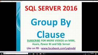 Group by in sql | sql group by examples