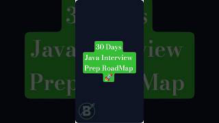 Crack Java Interviews in 30 Days 💯 | Backend Developer Roadmap #shorts #viral