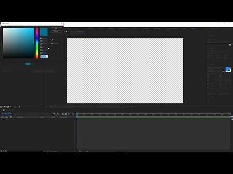 Create a background colour for your After Effects projects