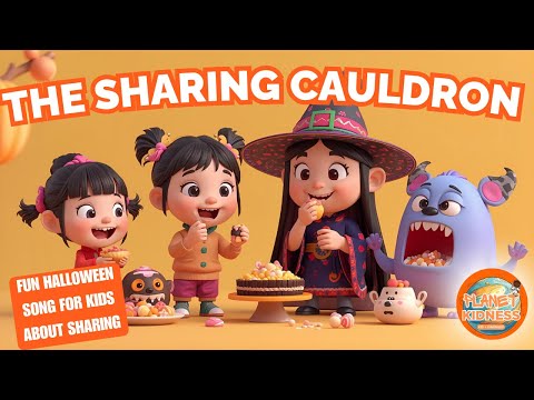 The Sharing Cauldron 🍬 | Fun Halloween Song for Kids about Sharing