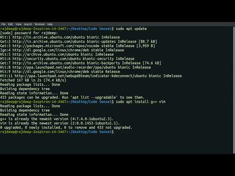 Setting up Ubuntu for coding in C++