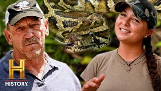New Generation of DEADLY Pythons | Swamp People: Serpent Invasion (Season 5) | History