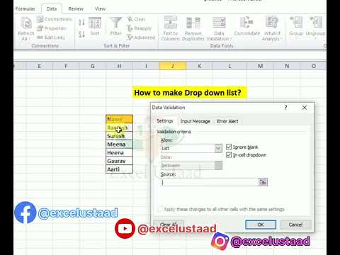 👉Excel में Drop List कैसे बनाये 👀  #exceltutorial#exceltips #shortsyoutube#viralshort @KBTutorial