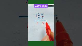 Quick math skills multiply 🤩💯💥🥰#maths #multiplication #mathlearning #education #mathskills #foryou