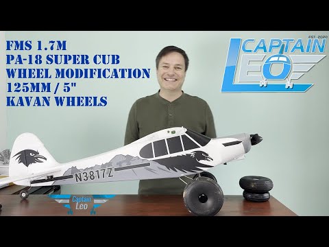 Wheel Mod for FMS Cub PA-18 1700mm RC Plane