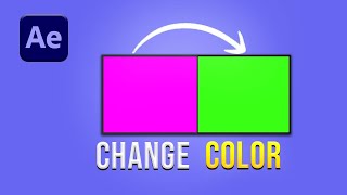 After Effects: Change Solid Color Using Solid Settings (Beginner Tutorial)