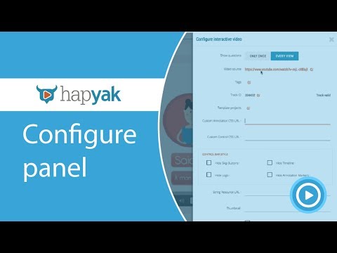Configure panel in HapYak - Interactive video tutorial | IVGuy #