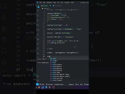 Create Config Files in Python