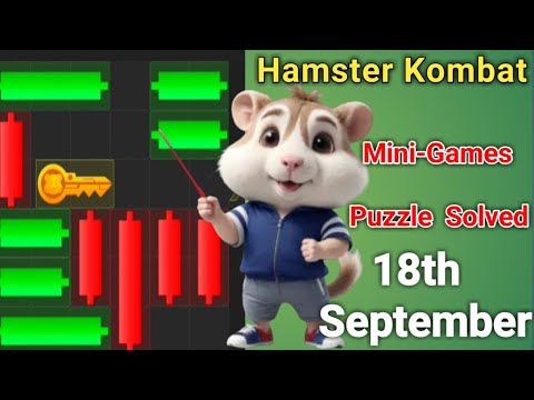 18th September Mini Game Puzzle And Daily Cipher Hamstar Kombat | Mini Game Solved!