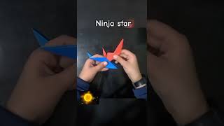 PAPER NINJA STAR.#TITURIAL.#PAPERCRAFT.#DIYPAPER