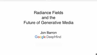 Radiance Fields and the Future of Generative Media