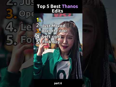 Top 5 Best Thanos Edits (Part 6) | Squid Game 2 #squidgame2 #squidgame #thanos