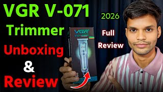 VGR V-071 Professional Hair Trimmer | Unboxing & Review | By RupeshMonitorG 