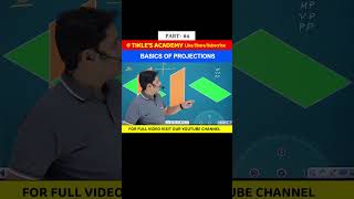 BASICS OF PROJECTION (PART 4) | ENGINEERING DRAWING | ENGINEERING GRAPHICS #shorts #tiklesacademy