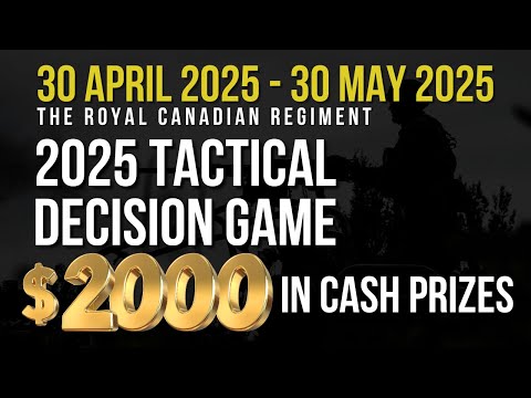 The RCR Tactical Decision Game Competition - 2025