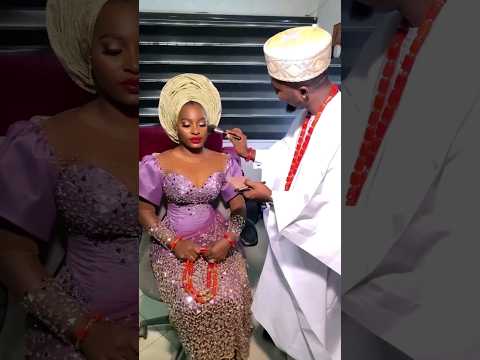 the groom did her makeup🥵🔥 #wedding #couple #nigerianweddingvlogs #viral don't forget to subscribe🙏❤