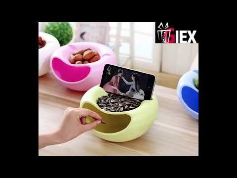 Double Couche Boîte En Plastique Conteneurs de Fruits Secs porte portable
