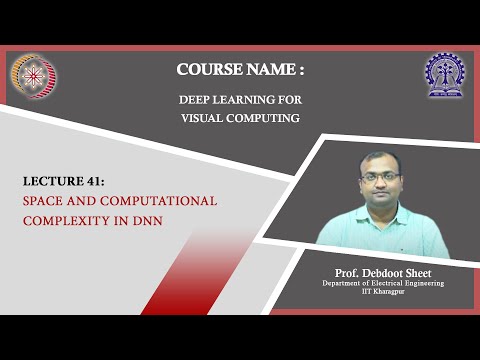 Lecture 41 : Space and Computational Complexity in DNN