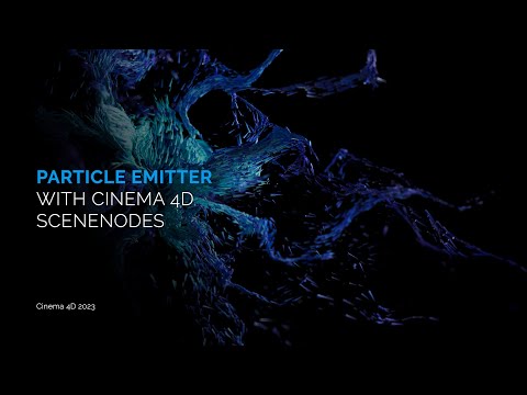 Particle Emitter with Cinema 4D Scene Nodes