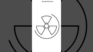 How to Draw a Radiation Warning Symbol #shorts