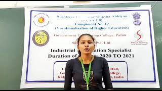 Industrial Automation System - Krina Prajapati Trained & Placed By Sofcon Ahmedabad