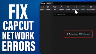 how to fix capcut network error? capcut network error pc and mobile #capcut