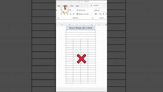 🚀How Merge Cells in Excel #computereducation #exceltips