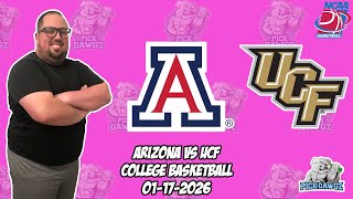 Arizona vs UCF 1/17/26 Free College Basketball Picks and Predictions | NCAAB Pick