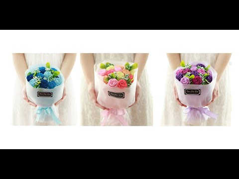BAZIMA DIY Felt Flower Art Craft Kit——Roses  Bouquet Making Tutorial