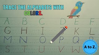 Alphabets Writing for kids | Trace the Alphabets Along with dotted lines | Trace the Alphabets Abc
