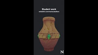 Student progress in 3D art