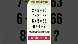 🧠 Math Brain Teaser! Can YOU Solve This Viral Puzzle? 🤯✨ #mathquiz  #shortsfun