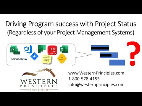 Project Status for any project management system: Driving Program Success with Project Status